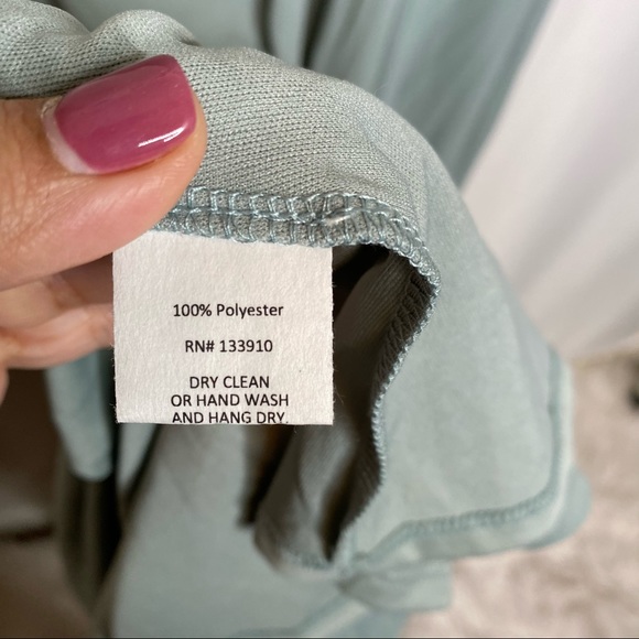 NWT SMYM Jenn Maxi Dress Silver Sage Crisp Small - Picture 8 of 8